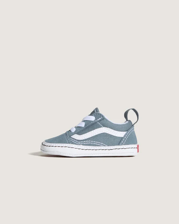 Vans Infant Old Skool Crib Shoes (Stormy Weather Blue) - 0-6 Weeks