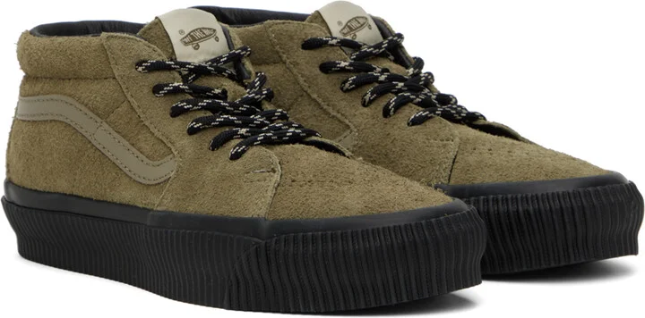 Vans Khaki Sk8-Mid Reissue 83 Sneakers - Image 4