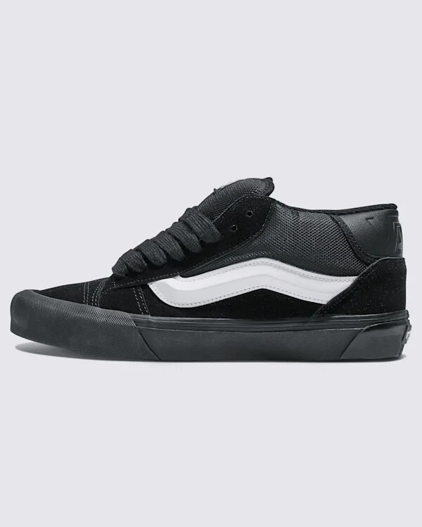 Vans Knu Mid Shoes (Black / White) - 4.0 Boys 5.5 Women