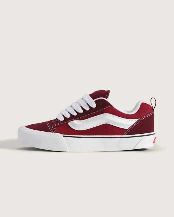 Vans Knu Skool Shoes (Bordeaux Red) - 3.5 Boys / 5.0 Women