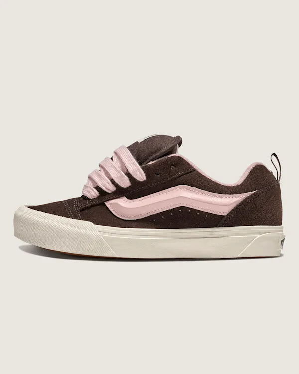 Vans Knu Skool Shoes (Brown / Sepia Rose Pink) - 3.5 Boys 5.0 Women