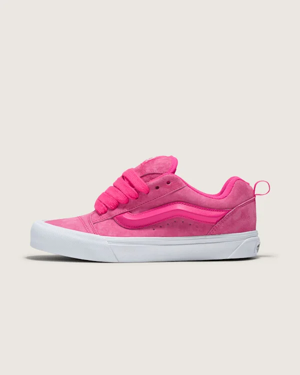 Vans Knu Skool Suede Shoes (Pink Glo) - 7.5 Men / 9.0 Women
