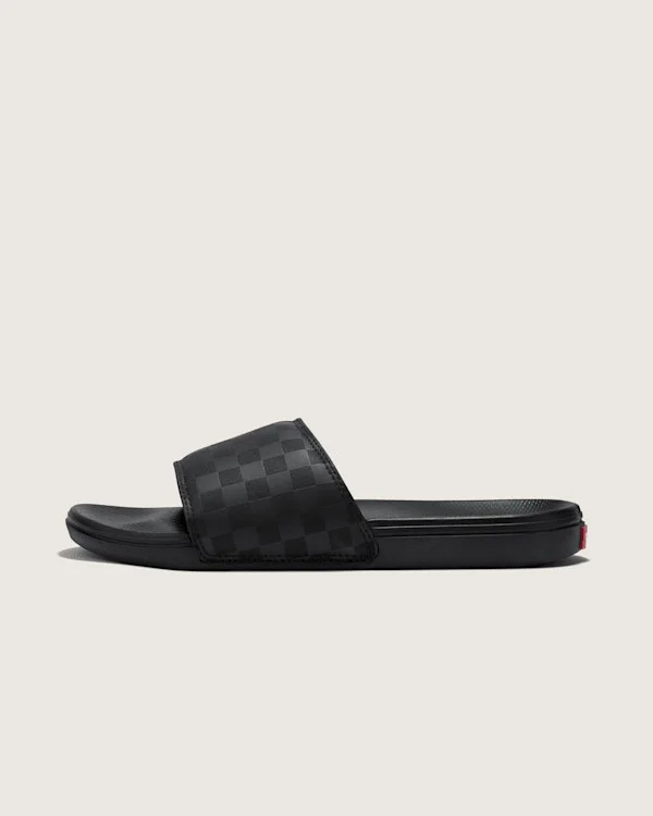 Vans La Costa Checkerboard Slide-On Sandal Shoes (Black) - 4.0 Boys / 5.5 Women