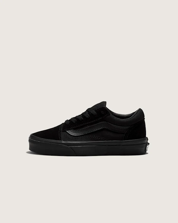 Vans Little Kids Old Skool Shoes (Black) - 1.0