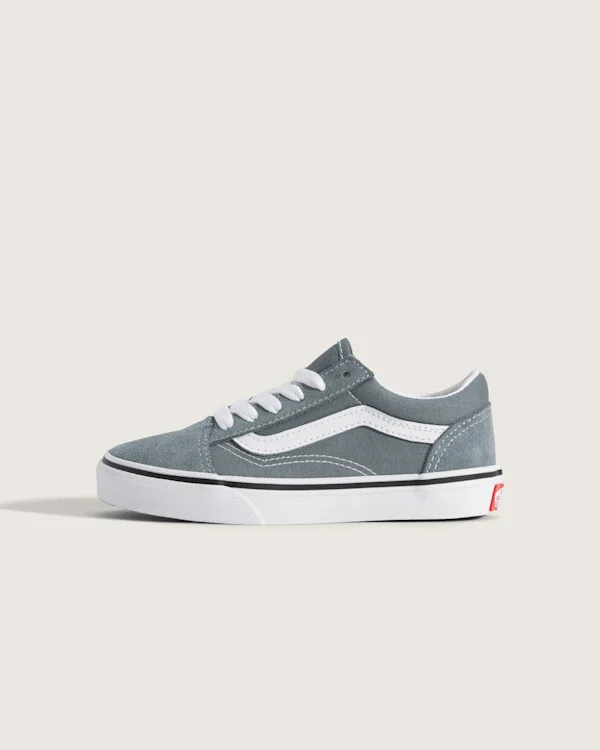 Vans Little Kids Old Skool Shoes (Stormy Weather Blue) - 1.0