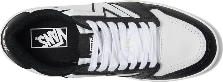 Vans Lowland 2.0 Shoes 2-Tone Black/White : Men's 3.5 - Women's 5 Medium, Leather - Image 2
