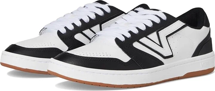 Vans Lowland 2.0 Shoes 2-Tone Black/White : Men's 3.5 - Women's 5 Medium, Leather