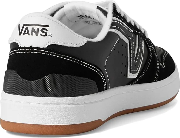 Vans Lowland 2.0 Shoes Black/White : Men's 4 - Women's 5.5 Medium, Leather - Image 4