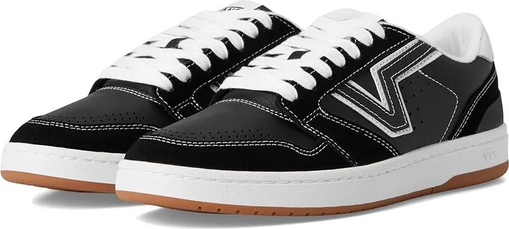 Vans Lowland 2.0 Shoes Black/White : Men's 4 - Women's 5.5 Medium, Leather