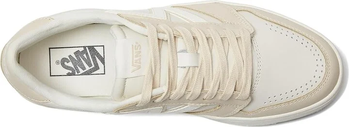 Vans Lowland 2.0 Shoes Marshmallow/True White : Men's 3.5 - Women's 5 Medium, Leather - Image 2
