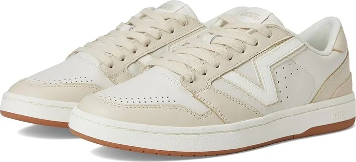 Vans Lowland 2.0 Shoes Marshmallow/True White : Men's 3.5 - Women's 5 Medium, Leather