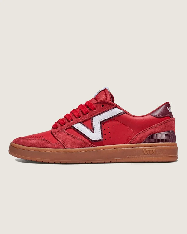 Vans Lowland 2.0 Shoes (Sun-Dried Tomato Red / Gum) - 3.5 Boys 5.0 Women