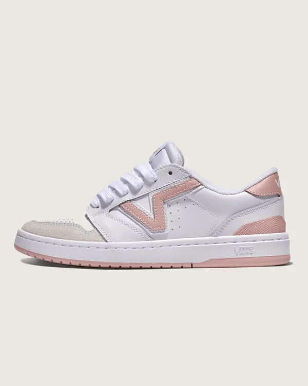 Vans Lowland 2.0 Shoes (White / Sepia Rose Pink) - 3.5 Boys 5.0 Women