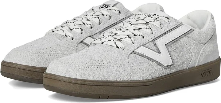 Vans Lowland ComfyCush Shoes Hairy Suede Lunar Rock : Men's 7 - Women's 8.5 Medium, Leather