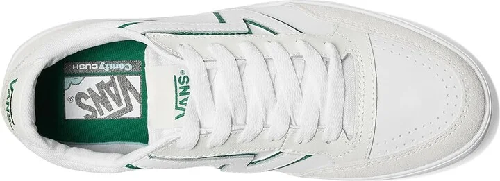 Vans Lowland ComfyCush Shoes Sport White/Green : Men's 5 - Women's 6.5 Medium, Leather - Image 2