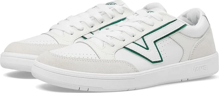 Vans Lowland ComfyCush Shoes Sport White/Green : Men's 5 - Women's 6.5 Medium, Leather
