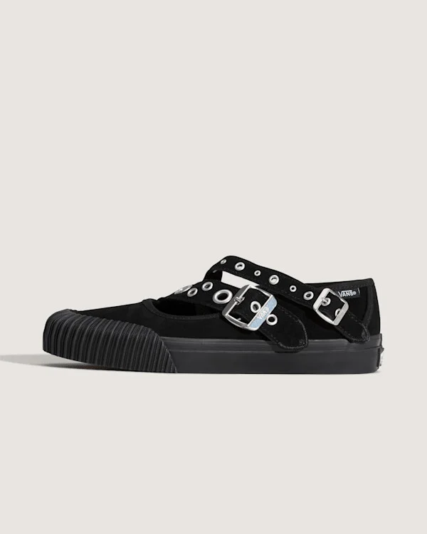 Vans Mary Jane Creeper Shoes (Black) - 3.5 Boys / 5.0 Women