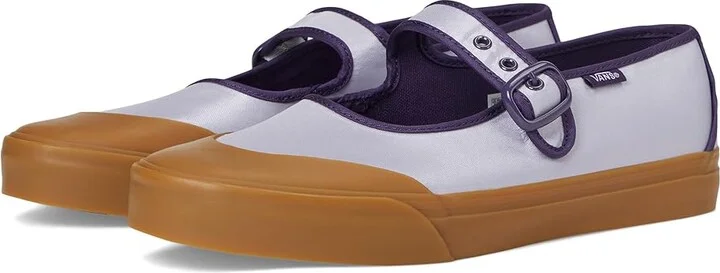 Vans Mary Jane Flat Shoes Nylon Purple/Black : Men's 13 - Women's 14.5 Medium, Canvas