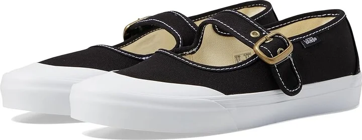 Vans Mary Jane Lace-up Boots Black/True White : Men's 3.5 - Women's 5 Medium, Canvas