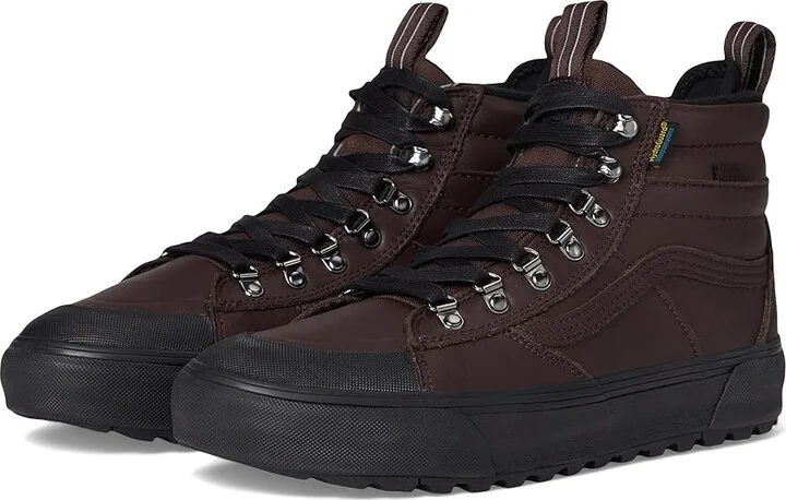 Vans MTEtm SK8-Hi(r) Dr Waterproof Snow Shoes Chocolate/Black : Men's 6.5 - Women's 8 Medium, Leather