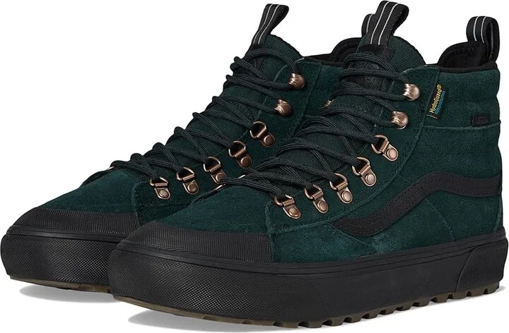 Vans MTEtm SK8-Hi(r) Dr Waterproof Snow Shoes Scarab/Black : Men's 5.5 - Women's 7 Medium, Leather
