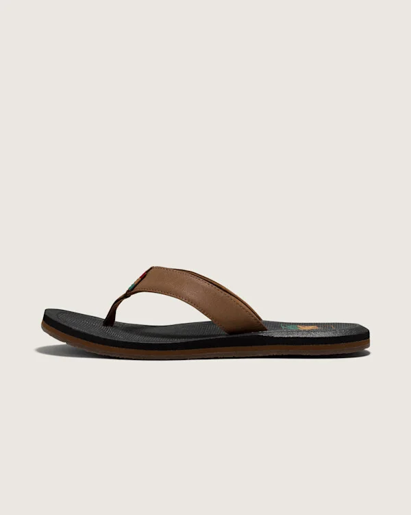 Vans Nexpa Sandal Shoes (Dachshund Brown / Black Rasta) - 7.0 Men