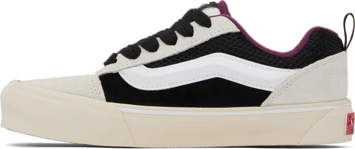 Vans Off-White & Black Knu Skool Vlt LX Sneakers - Image 3