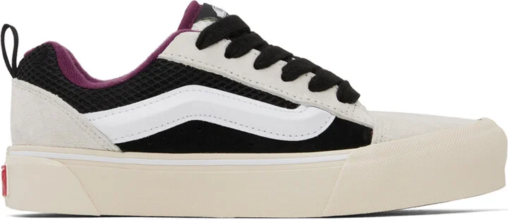 Vans Off-White & Black Knu Skool Vlt LX Sneakers