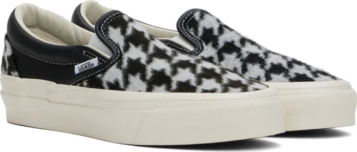 Vans Off-White & Black Premium Slip-On 98 Sneakers - Image 4