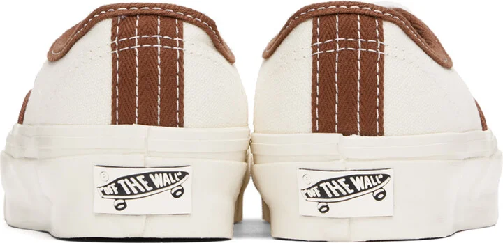 Vans Off-White & Brown Authentic Reissue 44 Sneakers - Image 2