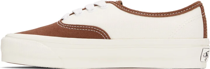 Vans Off-White & Brown Authentic Reissue 44 Sneakers - Image 3