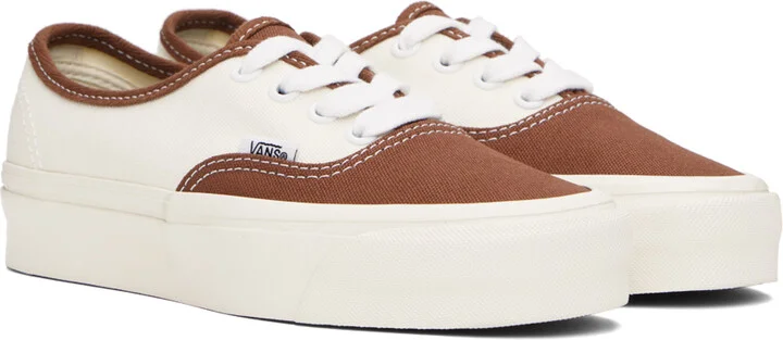 Vans Off-White & Brown Authentic Reissue 44 Sneakers - Image 4