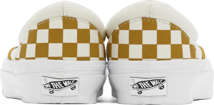 Vans Off-White & Yellow Slip-On Reissue 98 LX Sneakers - Image 2