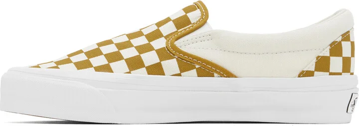Vans Off-White & Yellow Slip-On Reissue 98 LX Sneakers - Image 3