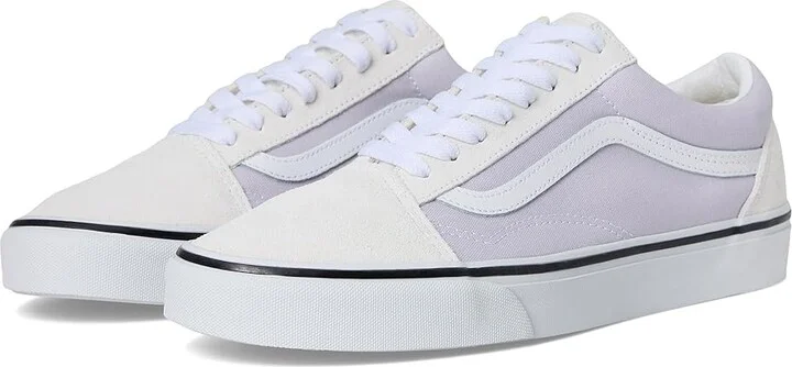 Vans Old Skool Athletic Shoes 2-Tone Lilac Mist : Men's 9.5 - Women's 11 Medium, Canvas/Suede