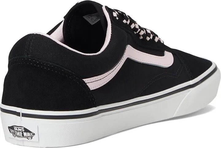 Vans Old Skool Athletic Shoes Black/White : Men's 12 - Women's 13.5 Medium, Canvas/Leather/Suede - Image 4