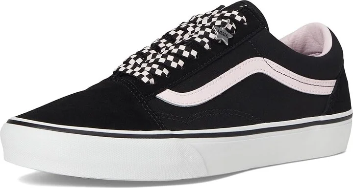 Vans Old Skool Athletic Shoes Black/White : Men's 12 - Women's 13.5 Medium, Canvas/Leather/Suede - Image 5