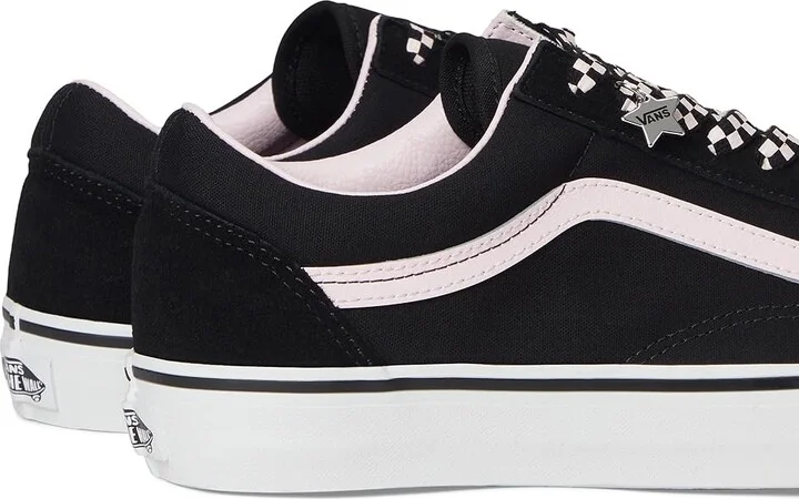Vans Old Skool Athletic Shoes Black/White : Men's 12 - Women's 13.5 Medium, Canvas/Leather/Suede - Image 7