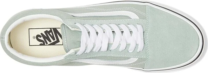 Vans Old Skool Athletic Shoes Color Theory Gray Olive : Men's 11.5 - Women's 13 Medium, Canvas/Leather/Suede - Image 2