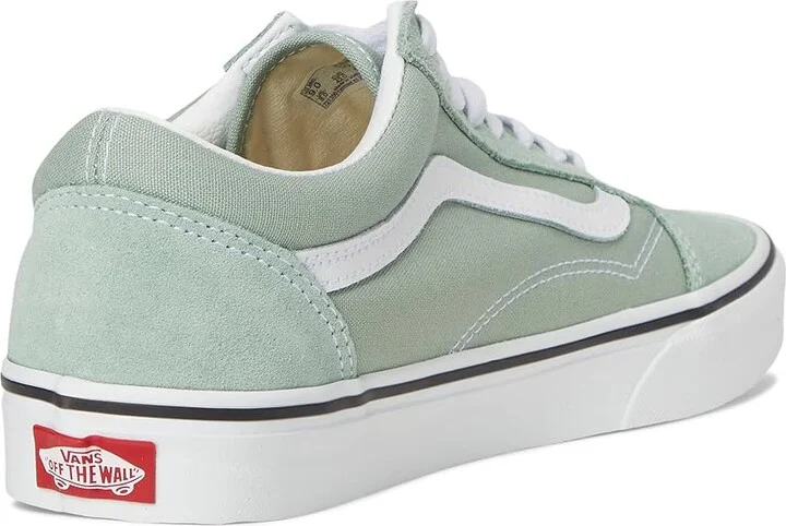 Vans Old Skool Athletic Shoes Color Theory Gray Olive : Men's 11.5 - Women's 13 Medium, Canvas/Leather/Suede - Image 4