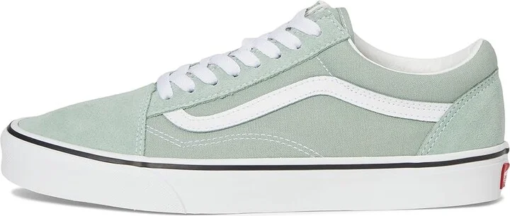 Vans Old Skool Athletic Shoes Color Theory Gray Olive : Men's 11.5 - Women's 13 Medium, Canvas/Leather/Suede - Image 6