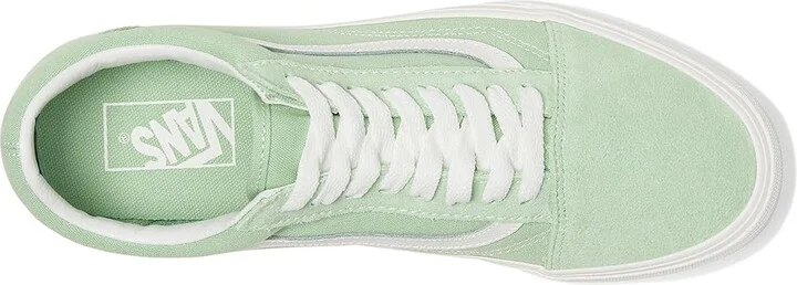 Vans Old Skool Athletic Shoes Pastel Cacti Green : Men's 4 - Women's 5.5 Medium, Canvas/Leather/Suede - Image 2