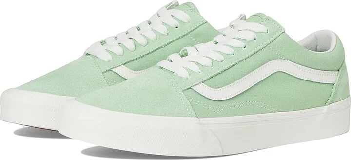Vans Old Skool Athletic Shoes Pastel Cacti Green : Men's 4 - Women's 5.5 Medium, Canvas/Leather/Suede