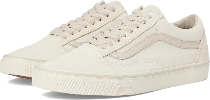 Vans Old Skool Athletic Shoes Pop Marshmallow : Men's 9 - Women's 10.5 Medium, Canvas/Suede