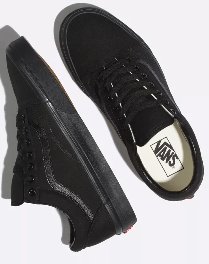 VANS Old Skool Black & Black Shoes - Image 3