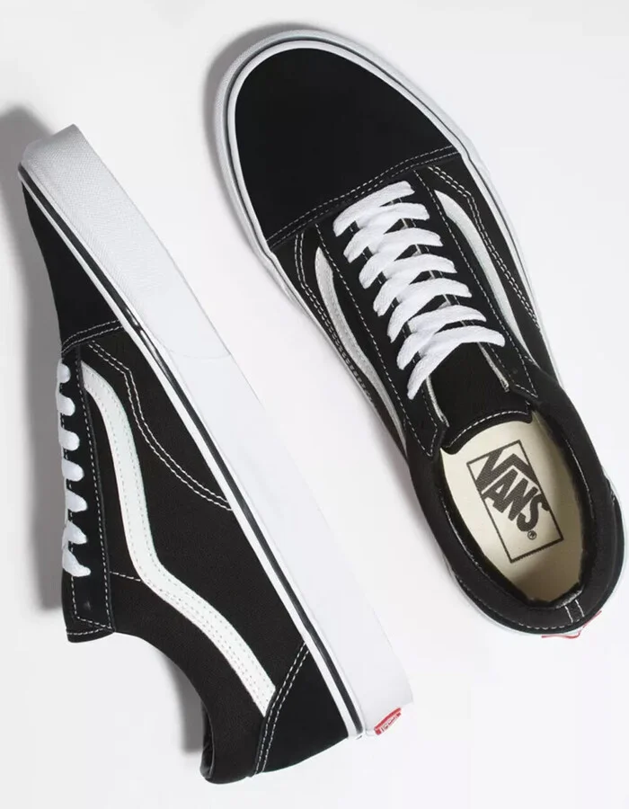VANS Old Skool Black & White Shoes - Image 4
