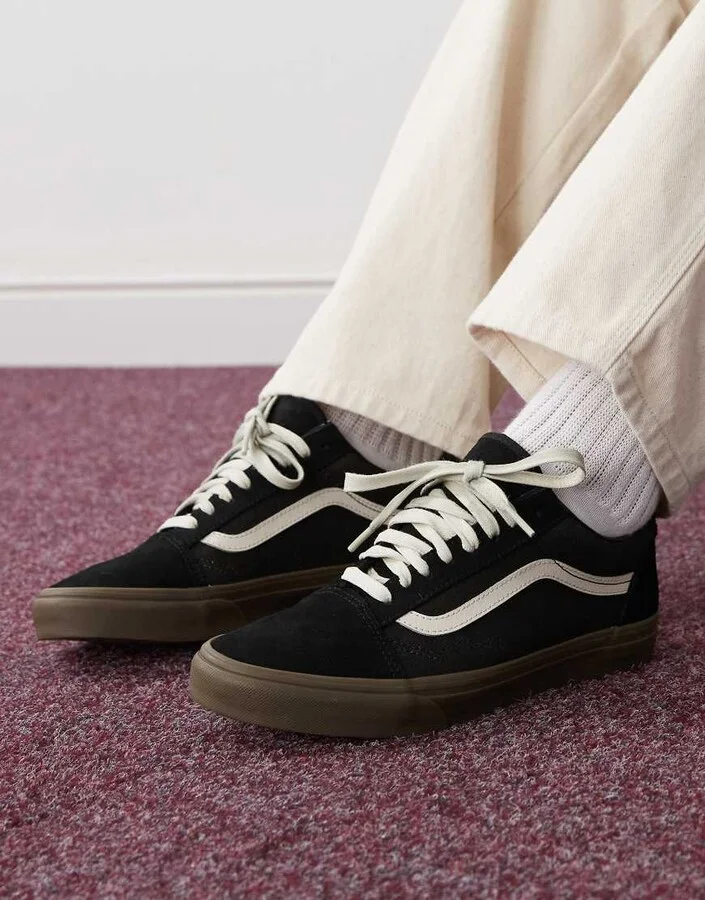 Vans Old Skool canvas sneakers in black
