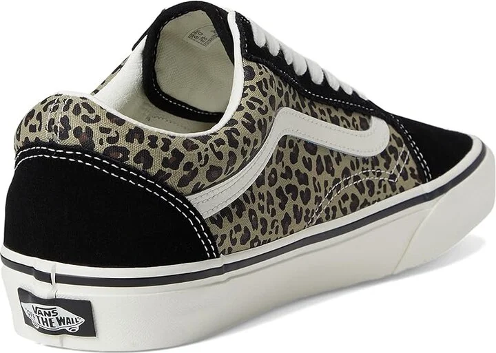 Vans Old Skool Lace-up Boots Black/Leopard : Men's 3.5 - Women's 5 Medium, Canvas/Suede - Image 4