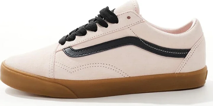 Vans Old Skool Lowpro sneakers with rubber sole in light pink - Image 2