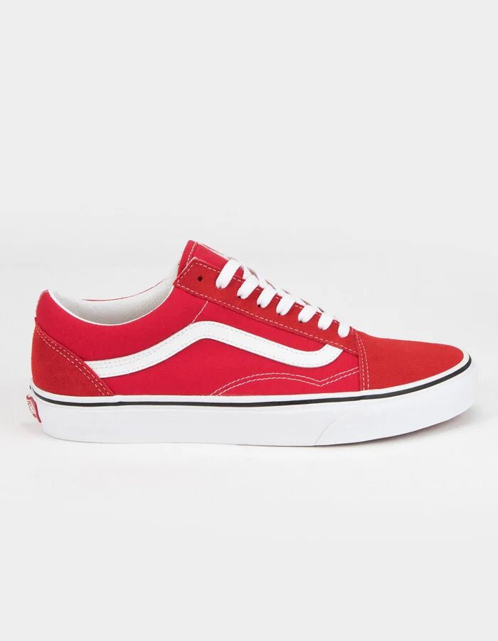 VANS Old Skool Racing Red & True White Shoes
